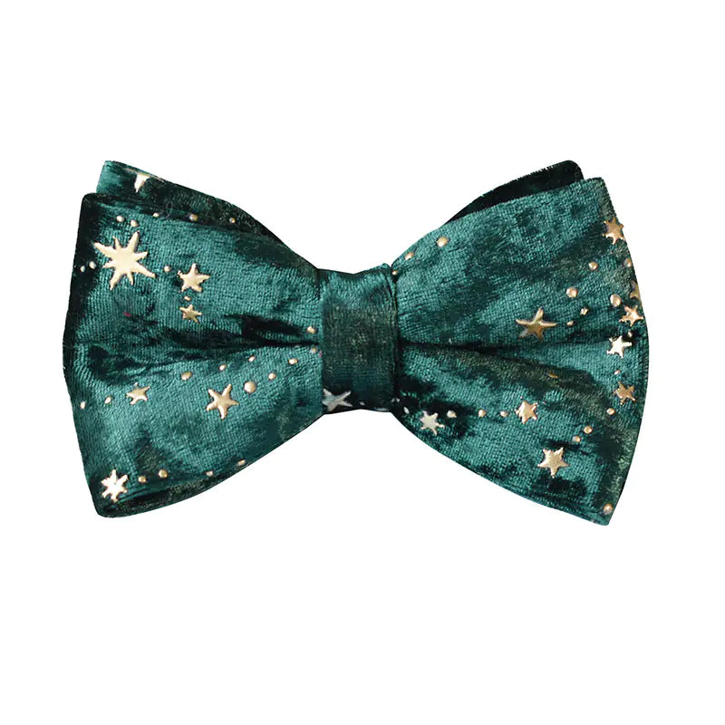 Coleira Laço Verde Estrela para Cães