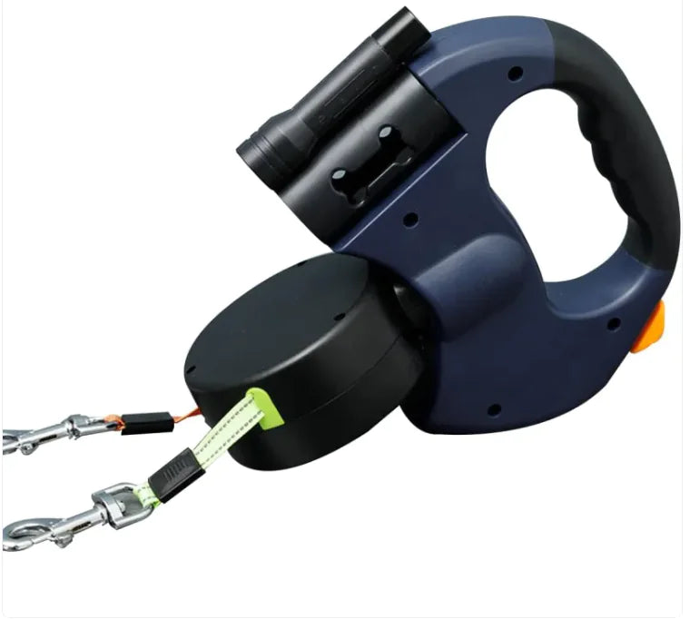 Guia Dupla Retrátil para Cães