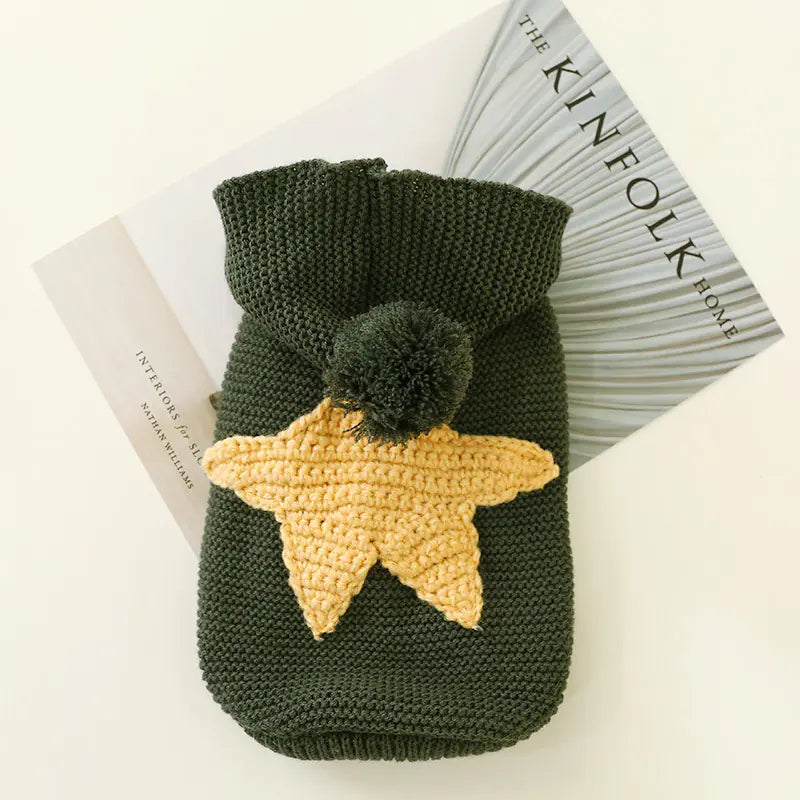 Suéter de Outono Inverno para Cães e Gatos com Estrelas