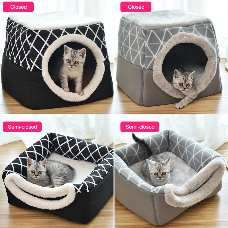 Vila de Cama para Cães e Gatos - Cápsula Espacial de Dupla Utilização