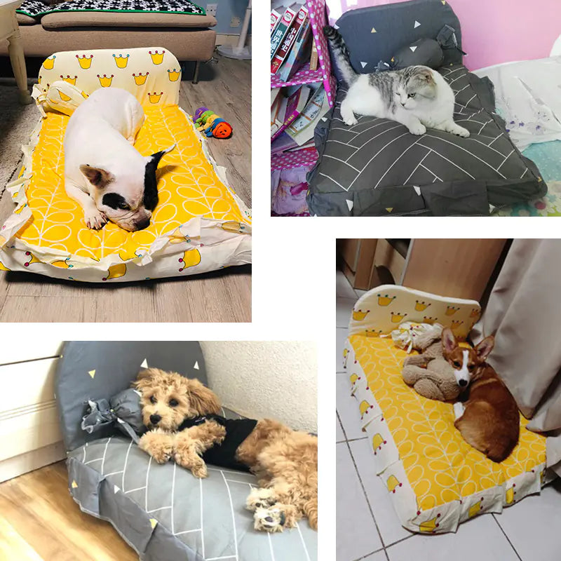 Cama para Cães e Gatos Pequenos, Design Lavável